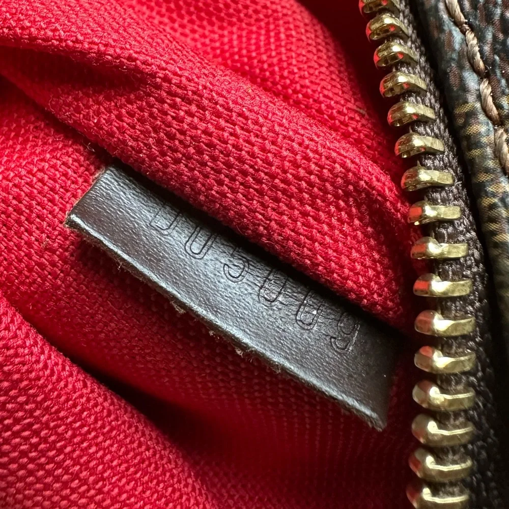 Authentic Louis Vuitton Damier Ebene Bloomsbury GM Large Crossbody Bag RETIRED - Picture 10 of 14